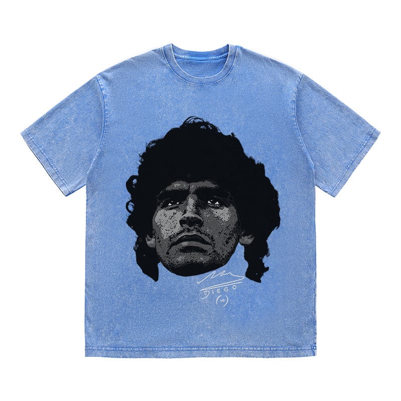 RDMCLOTHINGART tapestry hoodie MARADONA HEAVY COTTON TEES-9600