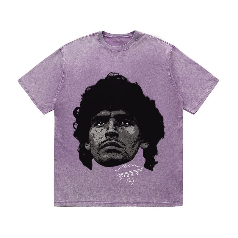 RDMCLOTHINGART tapestry hoodie MARADONA HEAVY COTTON TEES-9600