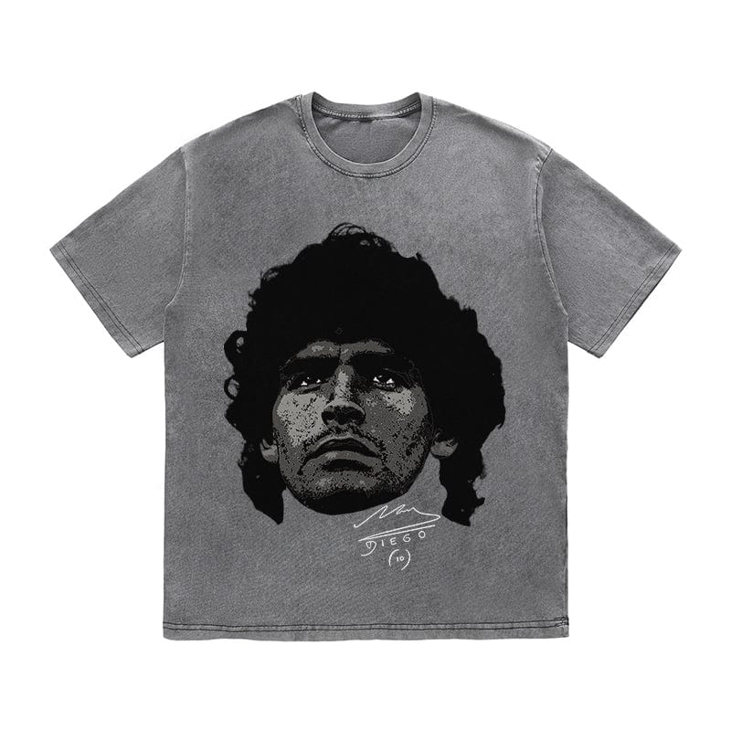 RDMCLOTHINGART tapestry hoodie MARADONA HEAVY COTTON TEES-9600