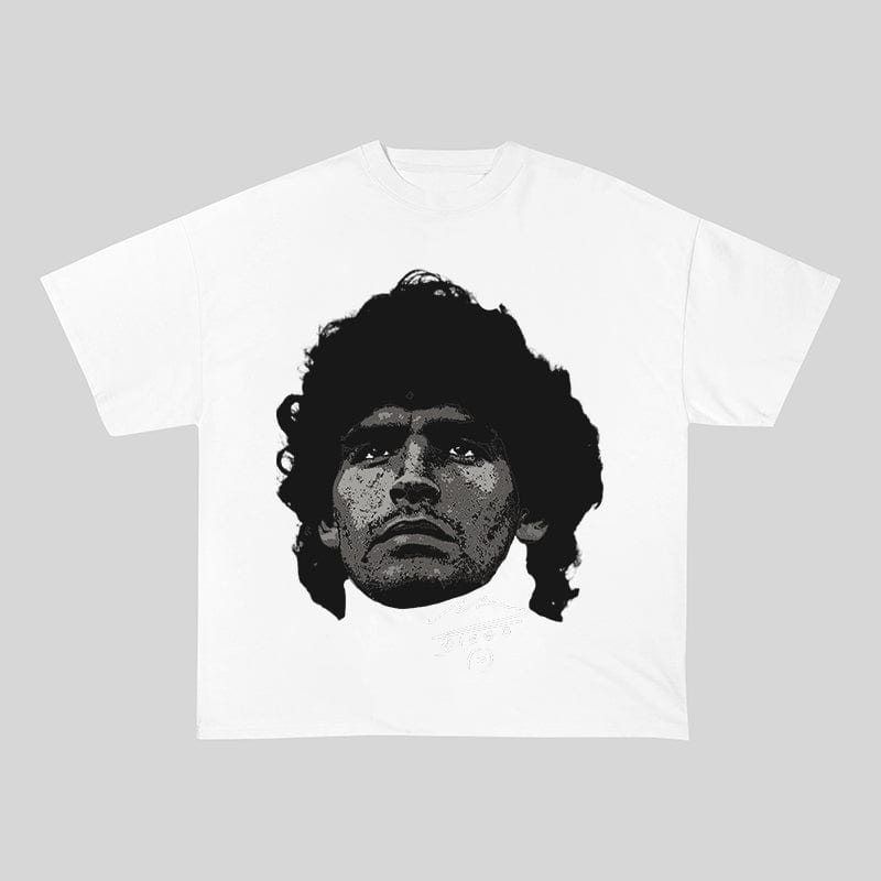 RDMCLOTHINGART tapestry hoodie MARADONA HEAVY COTTON TEES-9600