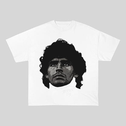 RDMCLOTHINGART tapestry hoodie MARADONA HEAVY COTTON TEES-9600