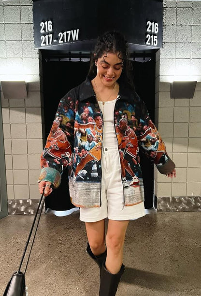 RDMCLOTHINGART tapestry hoodie Match Up Tapestry JACKET-89006