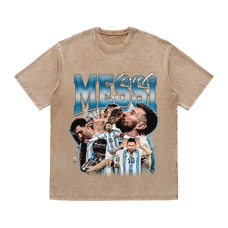 RDMCLOTHINGART tapestry hoodie MESSI 2 HEAVY WEIGHT COTTON TEE-8970