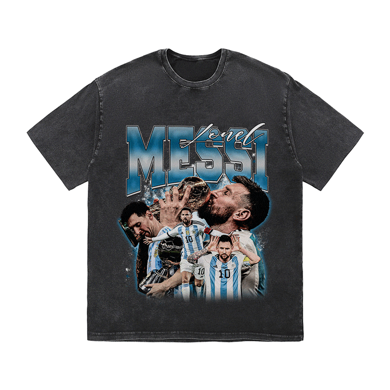 RDMCLOTHINGART tapestry hoodie MESSI 2 HEAVY WEIGHT COTTON TEE-8970