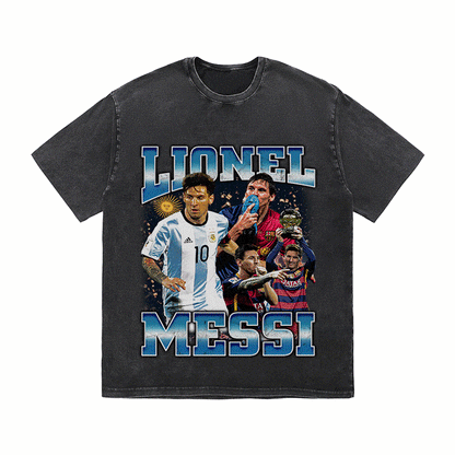 RDMCLOTHINGART tapestry hoodie MESSI 3 HEAVY WEIGHT COTTON TEE-8971