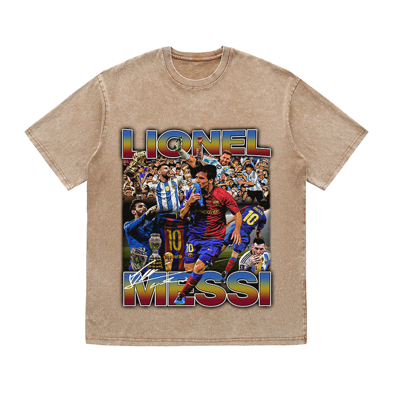 RDMCLOTHINGART tapestry hoodie MESSI 4 HEAVY WEIGHT COTTON TEE-8972