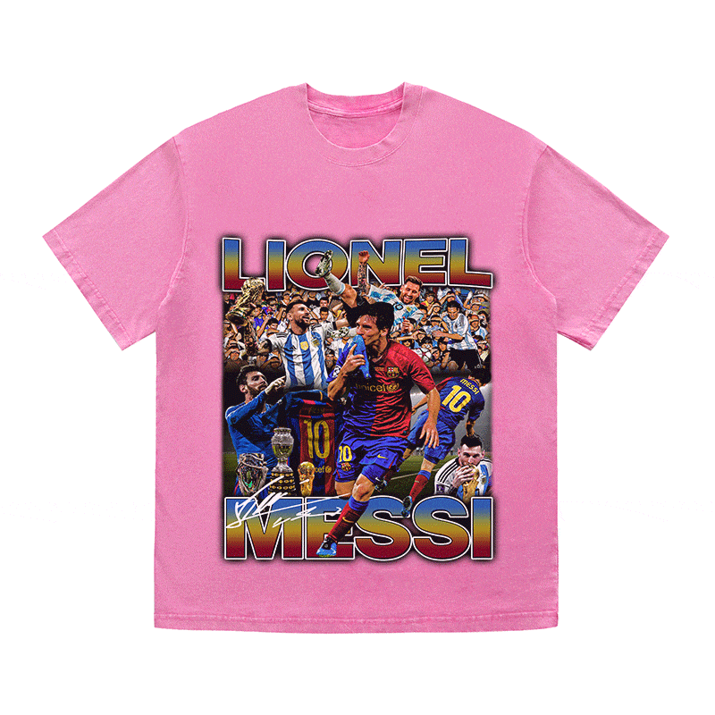 RDMCLOTHINGART tapestry hoodie MESSI 4 HEAVY WEIGHT COTTON TEE-8972