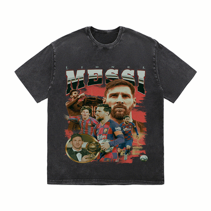 RDMCLOTHINGART tapestry hoodie MESSI 5 HEAVY WEIGHT COTTON TEE-8973