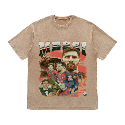 RDMCLOTHINGART tapestry hoodie MESSI 5 HEAVY WEIGHT COTTON TEE-8973