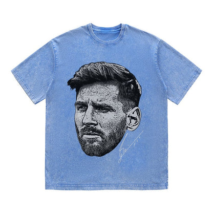 RDMCLOTHINGART tapestry hoodie MESSI HEAVY COTTON TEES-9604