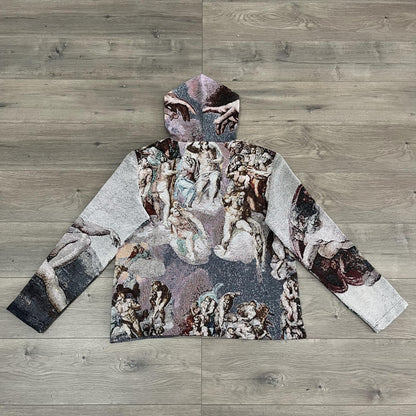 MICHELANGELO TAPESTRY HOODIE - RDMCLOTHINGART