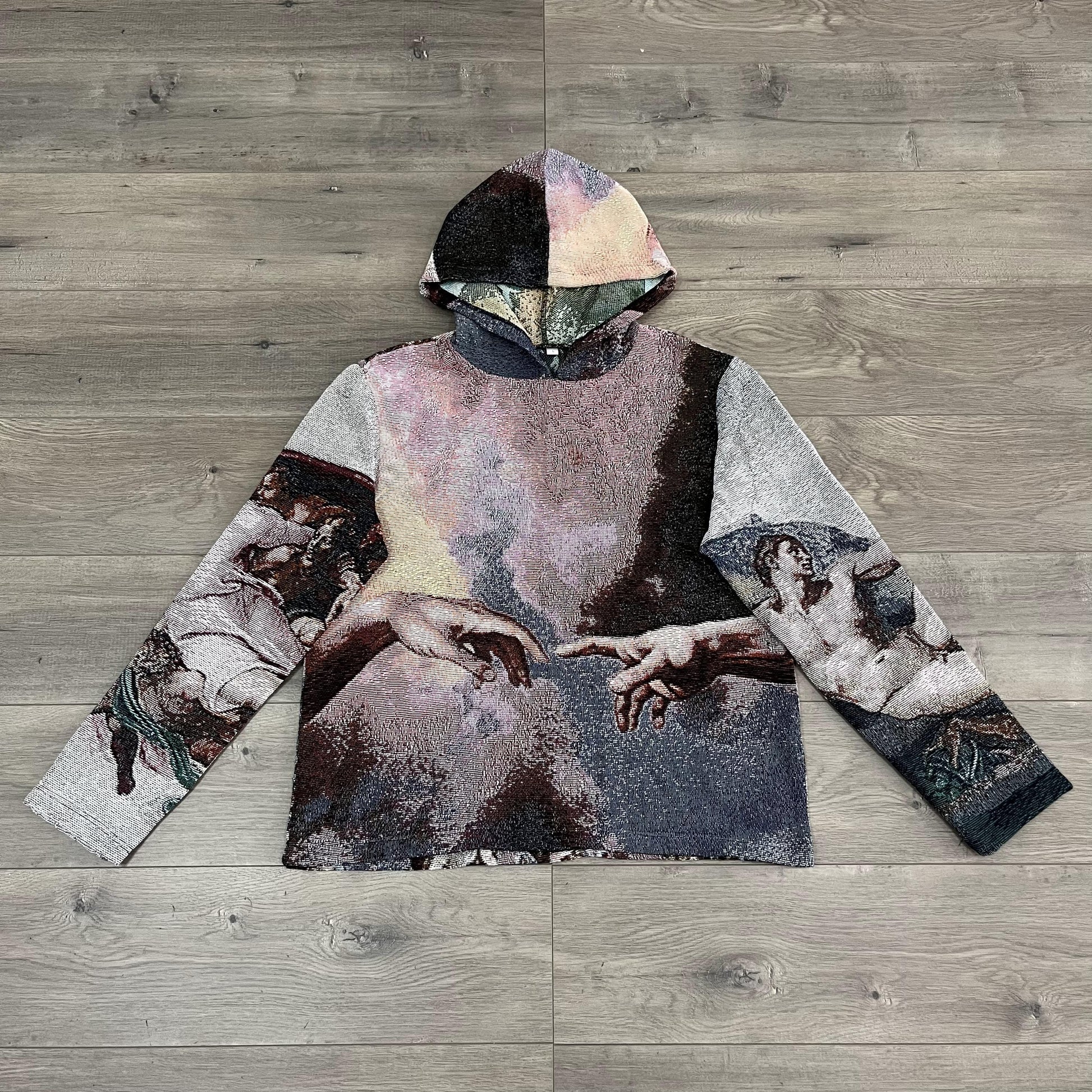 MICHELANGELO TAPESTRY HOODIE - RDMCLOTHINGART