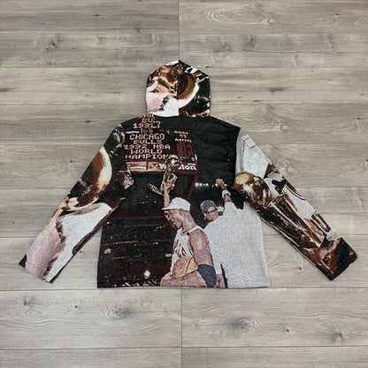 MJ CHAMPION TAPESTRY HOODIE - RDMCLOTHINGART