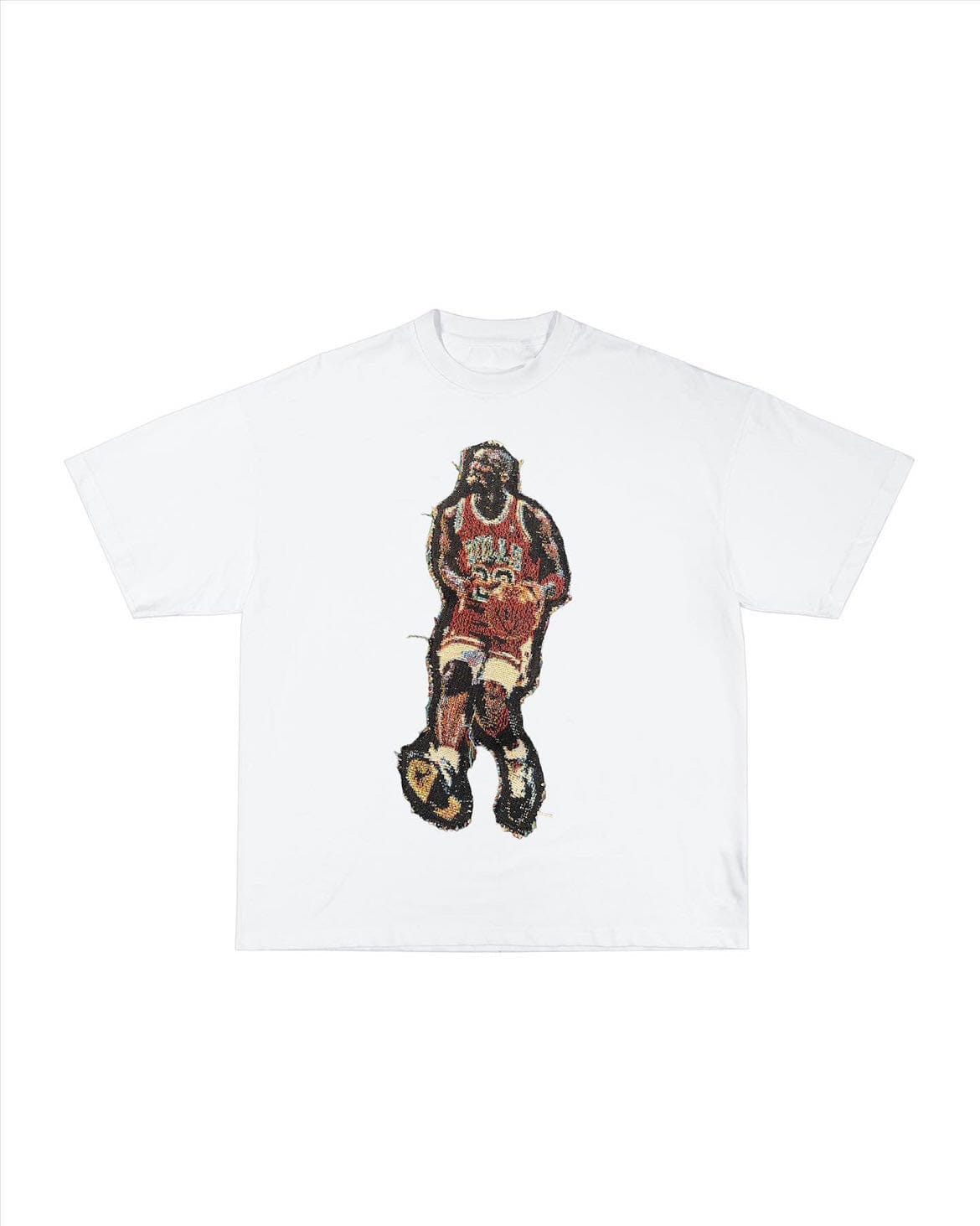 MJ CROSSOVER PATCH HEAVYWEIGHT COTTON TEES - RDMCLOTHINGART