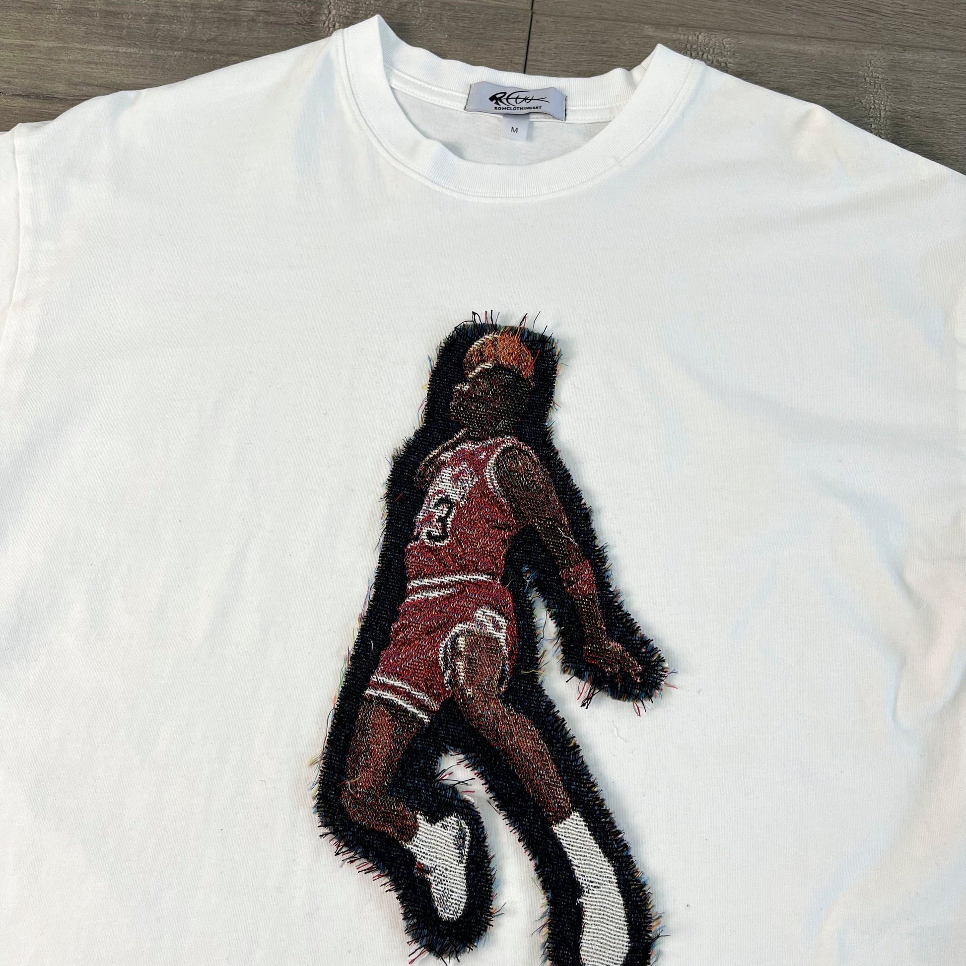 MJ FLY HEAVY WEIGHT PATCH TEE-8117 - RDMCLOTHINGART