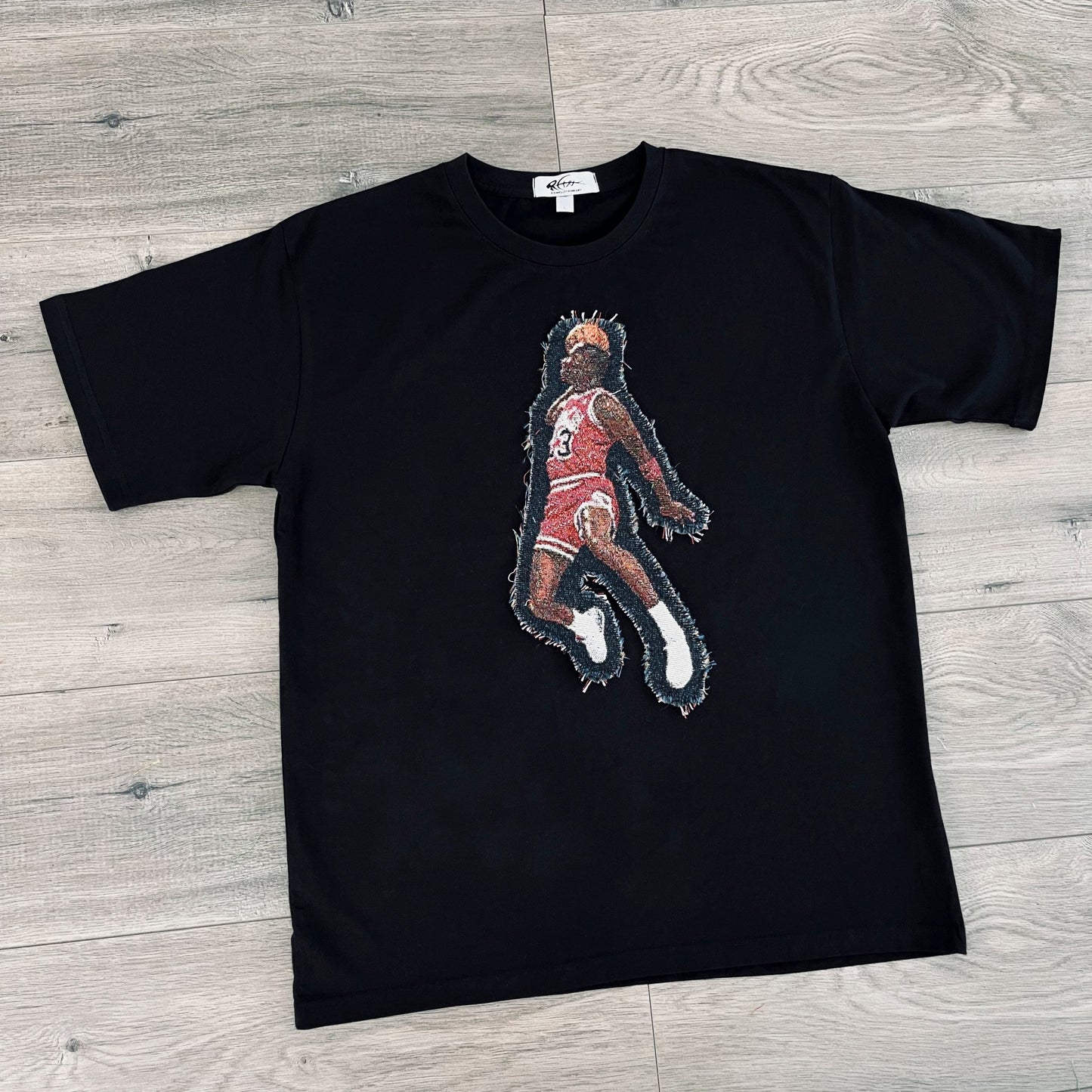 MJ FLY HEAVY WEIGHT PATCH TEE-8117 - RDMCLOTHINGART