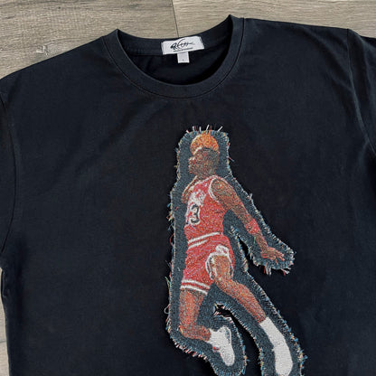 MJ FLY HEAVY WEIGHT PATCH TEE-8117 - RDMCLOTHINGART
