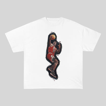 MJ LAYUP HEAVY WEIGHT PATCH TEE-8108 - RDMCLOTHINGART
