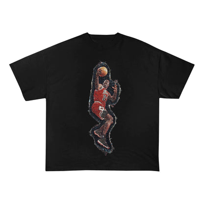 MJ LAYUP HEAVY WEIGHT PATCH TEE-8108 - RDMCLOTHINGART