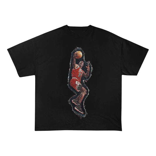 MJ LAYUP HEAVY WEIGHT PATCH TEE-8108 - RDMCLOTHINGART