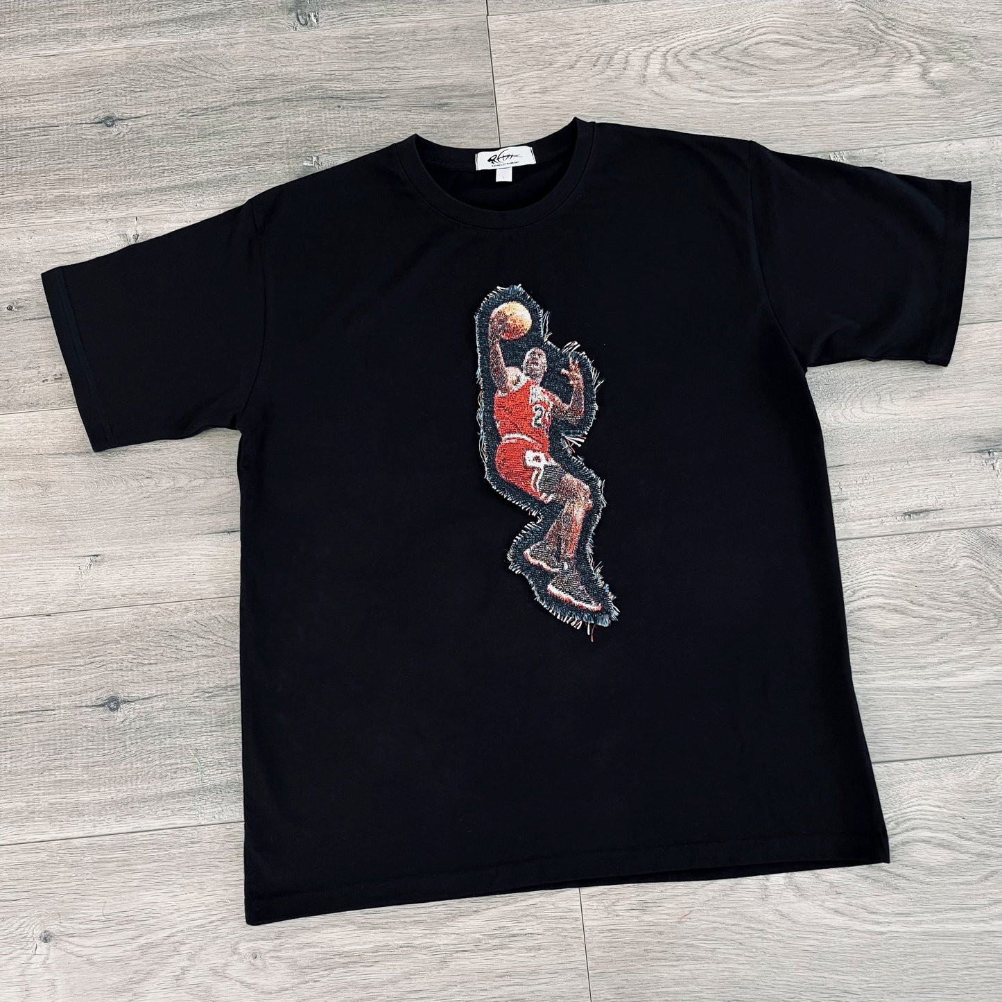 MJ LAYUP HEAVY WEIGHT PATCH TEE-8108 - RDMCLOTHINGART