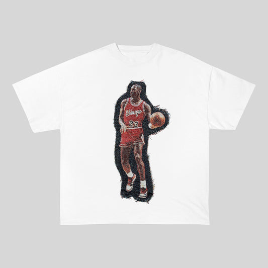 MJ PASS HEAVY WEIGHT PATCH TEE-8112 - RDMCLOTHINGART
