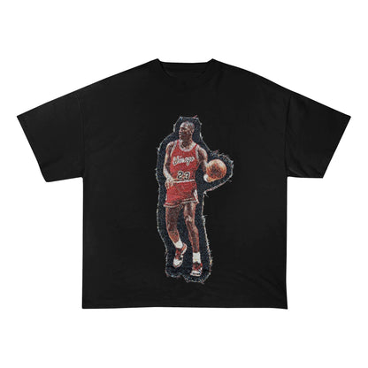 MJ PASS HEAVY WEIGHT PATCH TEE-8112 - RDMCLOTHINGART