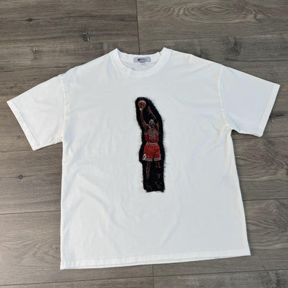 MJ SHOOTING HEAVY WEIGHT PATCH TEE-8115 - RDMCLOTHINGART