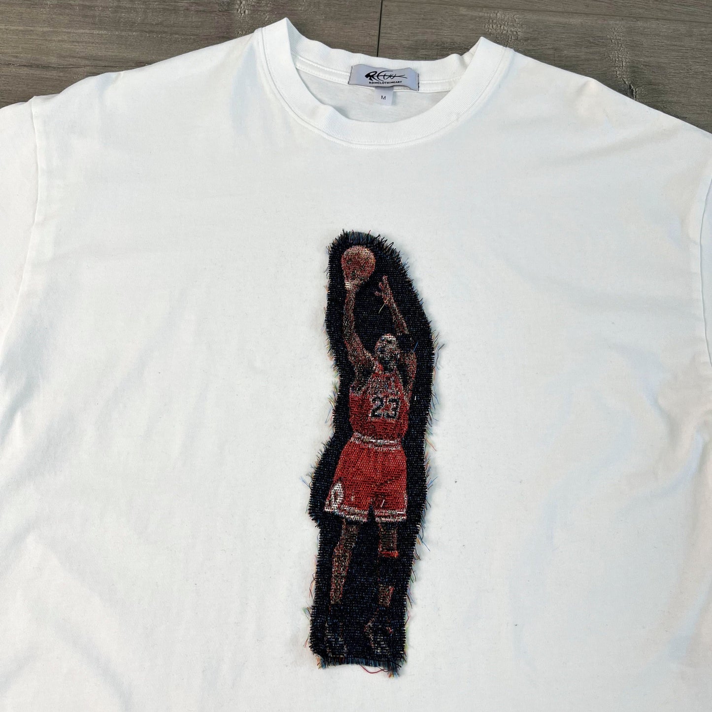 MJ SHOOTING HEAVY WEIGHT PATCH TEE-8115 - RDMCLOTHINGART