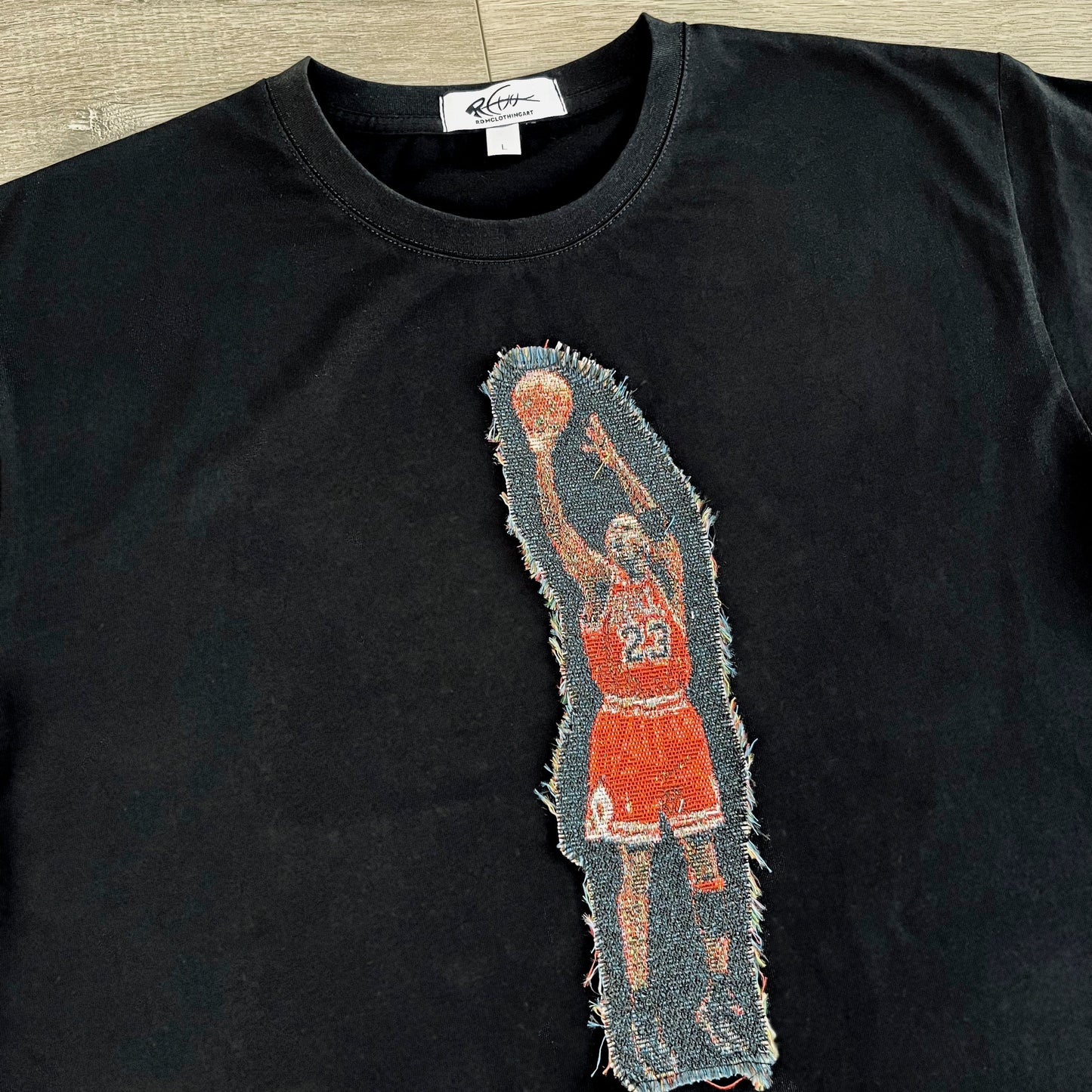MJ SHOOTING HEAVY WEIGHT PATCH TEE-8115 - RDMCLOTHINGART