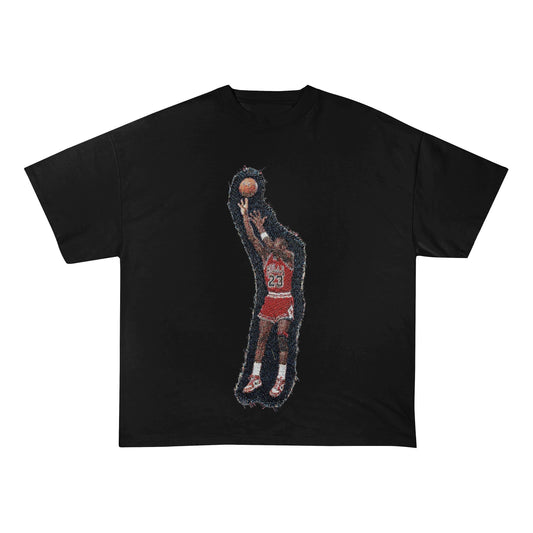 MJ SHOOTING V2 HEAVY WEIGHT PATCH TEE-8120 - RDMCLOTHINGART