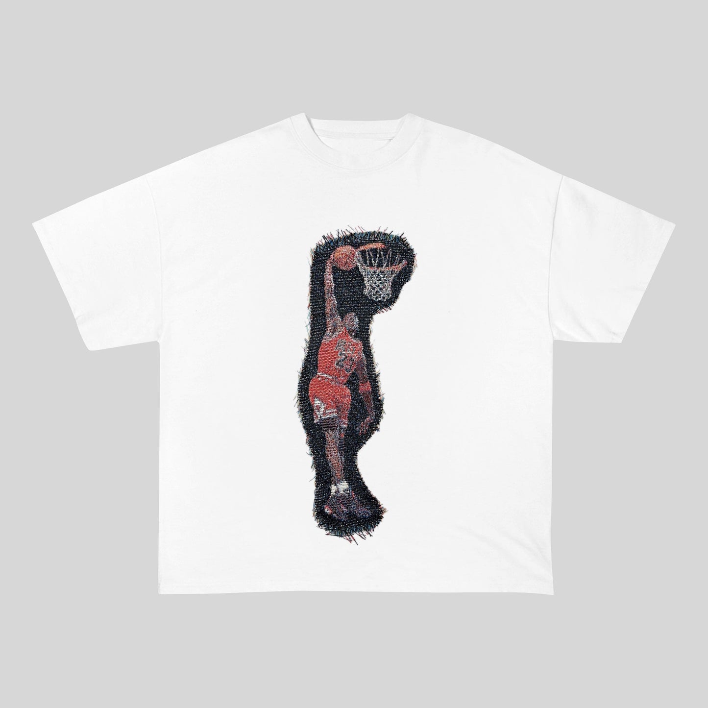 MJ SLAM HEAVY WEIGHT PATCH TEE-8116 - RDMCLOTHINGART