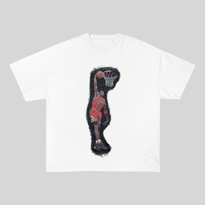 MJ SLAM HEAVY WEIGHT PATCH TEE-8116 - RDMCLOTHINGART