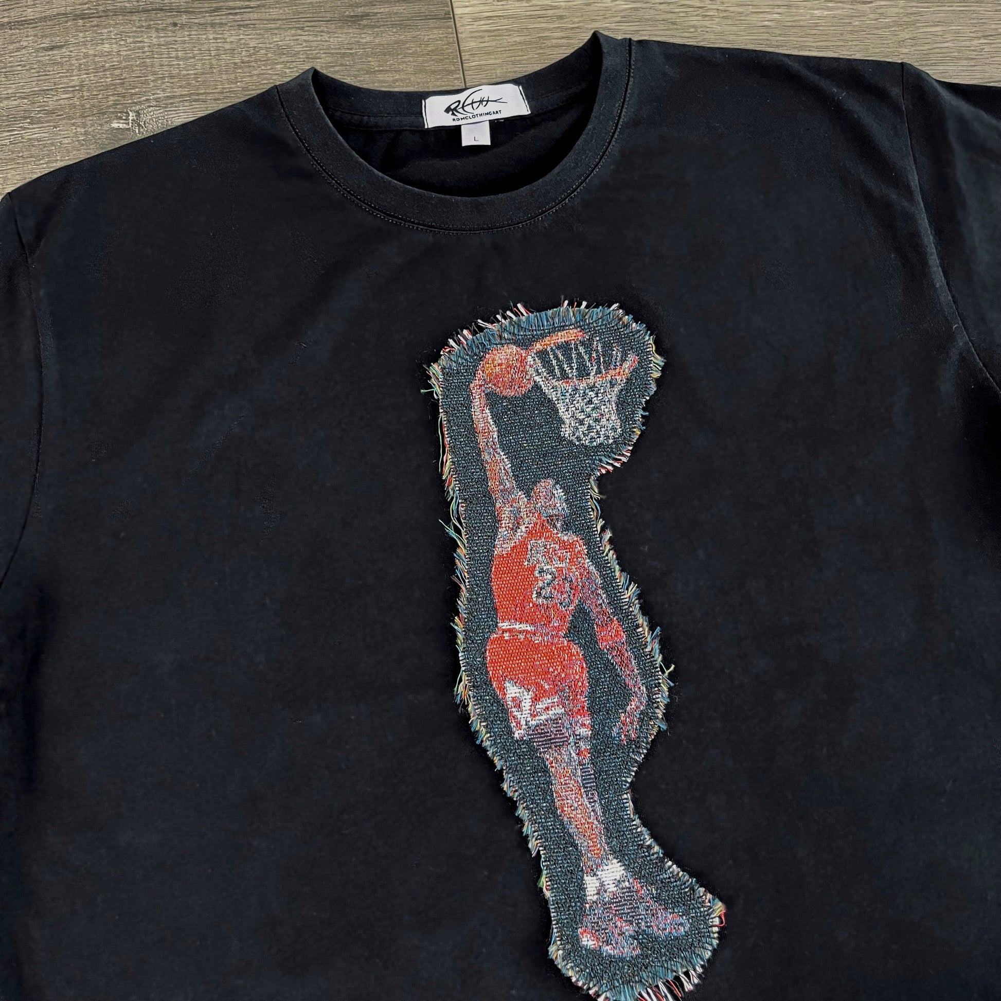 MJ SLAM HEAVY WEIGHT PATCH TEE-8116 - RDMCLOTHINGART