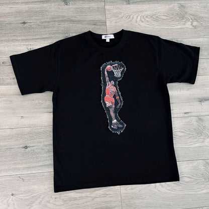 MJ SLAM HEAVY WEIGHT PATCH TEE-8116 - RDMCLOTHINGART