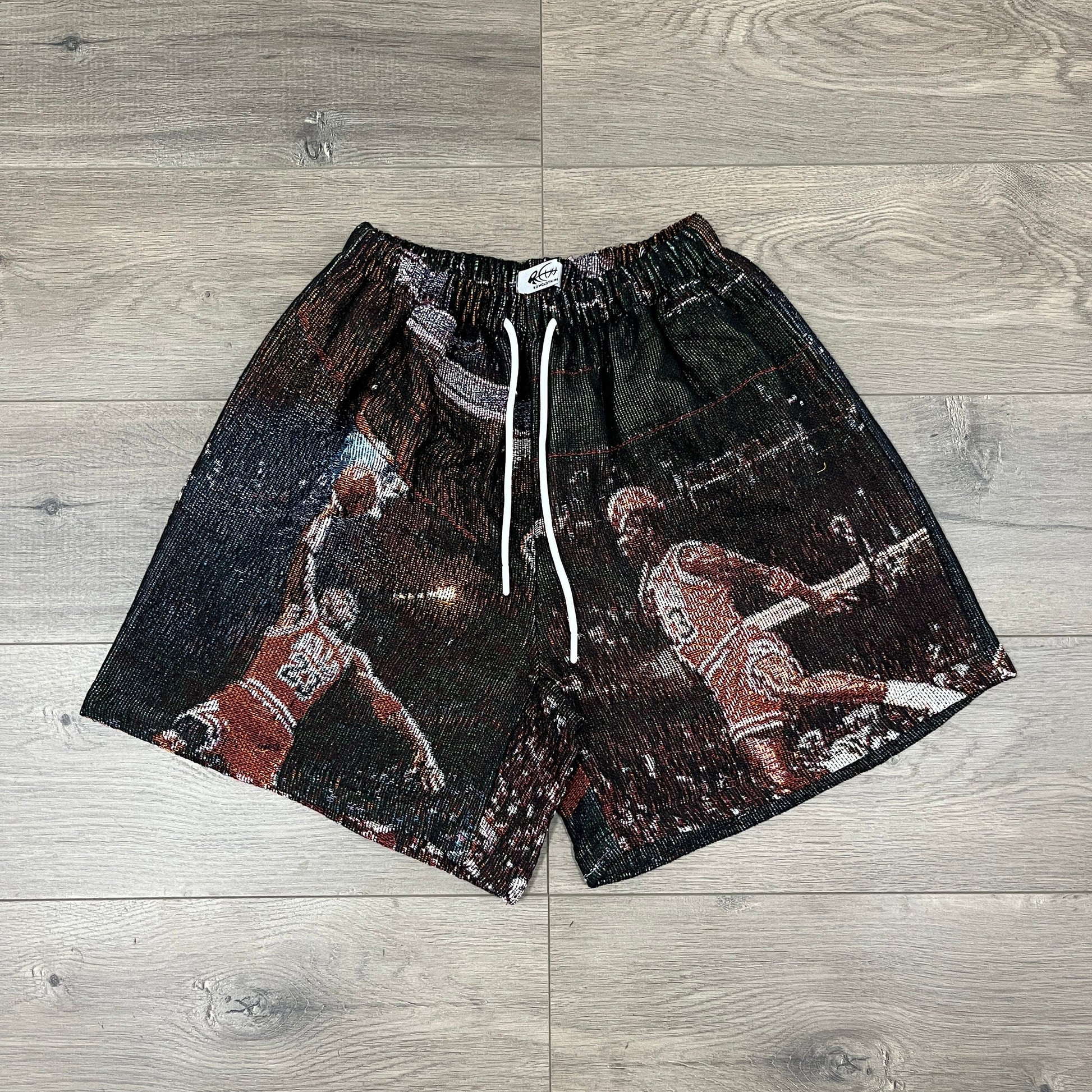 RDMCLOTHINGART tapestry hoodie MJ TAPESTRY SHORTS