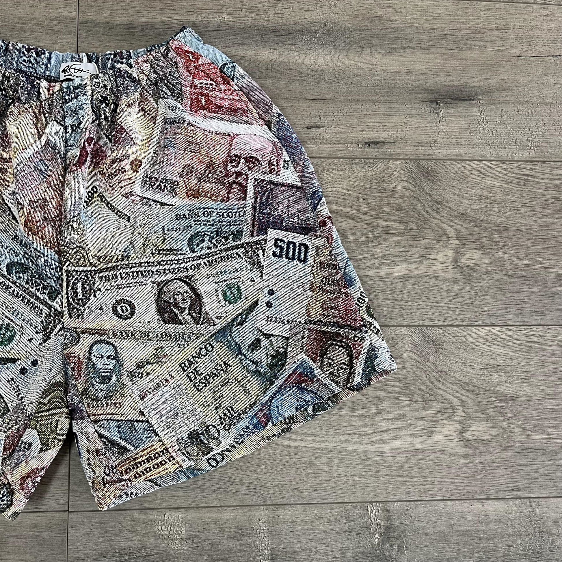 MONEY TAPESTRY SHORT - RDMCLOTHINGART