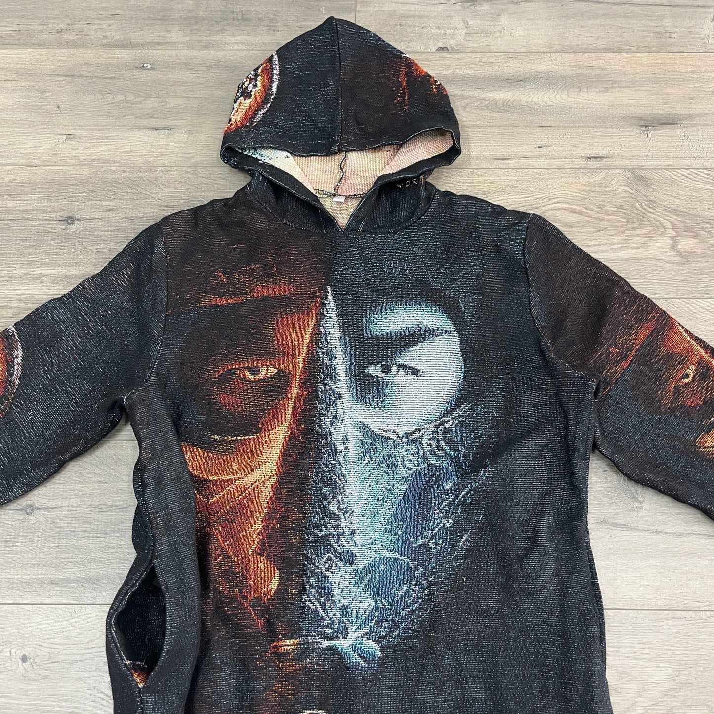 MORTAL COMBAT TAPESTRY HOODIE - RDMCLOTHINGART