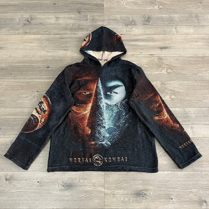 MORTAL COMBAT TAPESTRY HOODIE - RDMCLOTHINGART