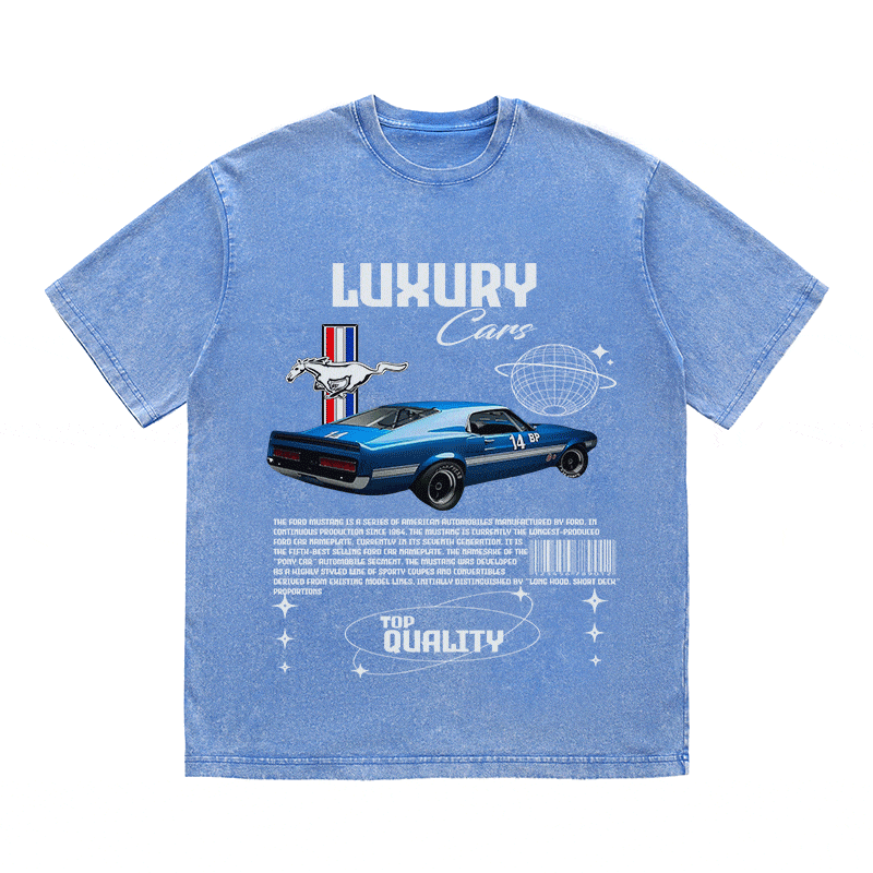 RDMCLOTHINGART tapestry hoodie MUSTANG HEAVY WEIGHT COTTON TEE-9108