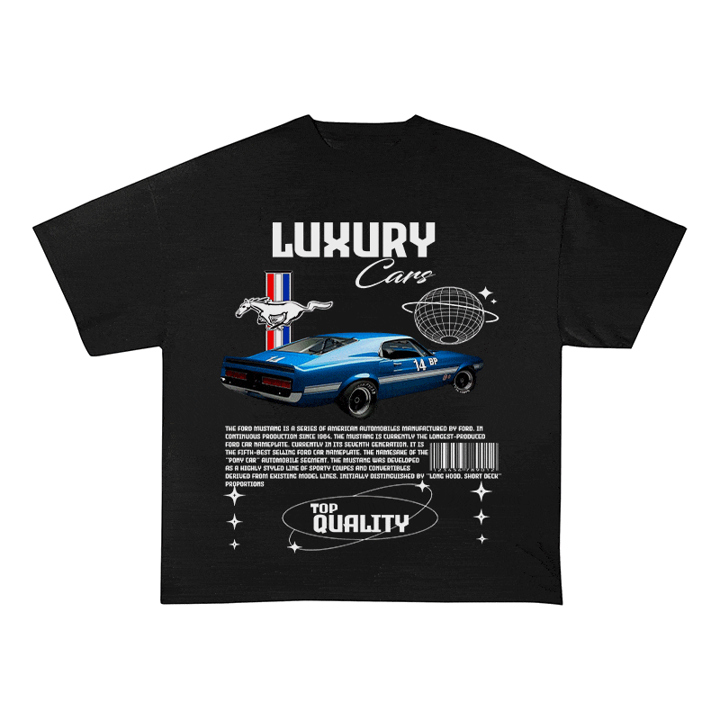 RDMCLOTHINGART tapestry hoodie MUSTANG HEAVY WEIGHT COTTON TEE-9108