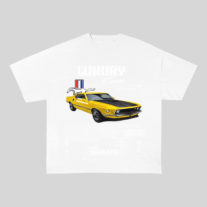 RDMCLOTHINGART tapestry hoodie MUSTANG HEAVY WEIGHT COTTON TEE-9109