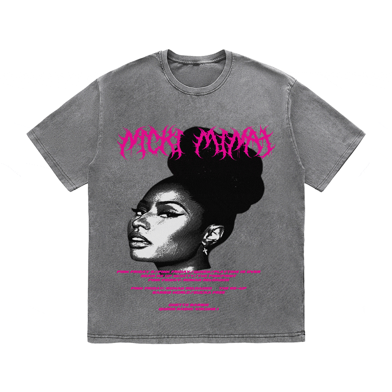 RDMCLOTHINGART tapestry hoodie NCKI MINAJ HEAVY WEIGHT COTTON TEE-8888