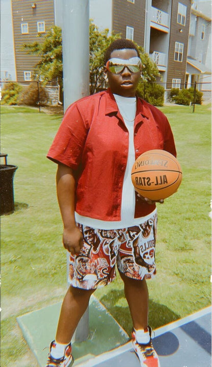 NEW MJ COLLECTION TAPESTRY SHORTS - RDMCLOTHINGART