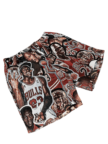 NEW MJ COLLECTION TAPESTRY SHORTS - RDMCLOTHINGART