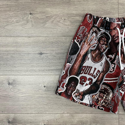 NEW MJ COLLECTION TAPESTRY SHORTS - RDMCLOTHINGART