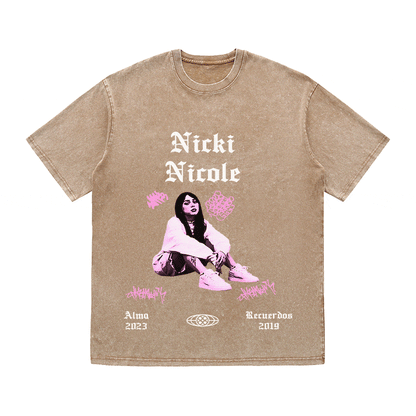 RDMCLOTHINGART tapestry hoodie NICKI NICOLE HEAVY WEIGHT COTTON TEE-8889