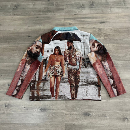 RDMCLOTHINGART tapestry hoodie NIPSEY V3 TAPESTRY JACKET