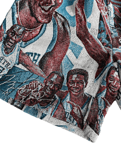 NORTHCAROLINA TAPESTRY SHORTS - RDMCLOTHINGART