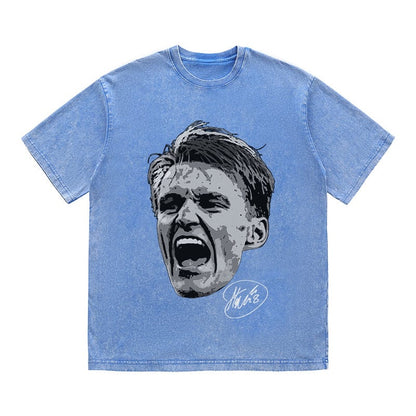 RDMCLOTHINGART tapestry hoodie ODEGAARD HEAVY COTTON TEES-9612